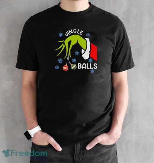 Jingle Balls T-Shirt, Grinch Christmas Shirt, Jingle Bells Funny Tee - Black Unisex T-Shirt