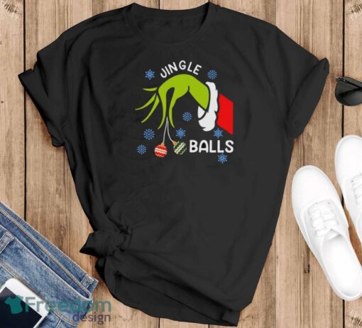 Jingle Balls T-Shirt, Grinch Christmas Shirt, Jingle Bells Funny Tee - Black T-Shirt