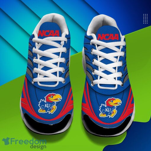 Kansas Jayhawks Air Cushion Sports Shoes Custom Name Gift For Fans Men Women Shoes Product Photo 3