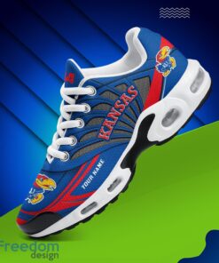 Kansas Jayhawks Air Cushion Sports Shoes Custom Name Gift For Fans Men Women Shoes