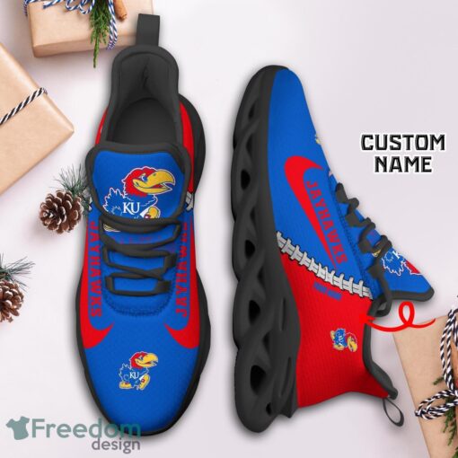 Kansas Jayhawks Custom Name Limited Max Soul Shoes Sneakers For Sports Fans Gift Product Photo 3