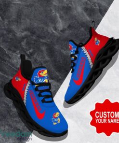 Kansas Jayhawks Custom Name Limited Max Soul Shoes Sneakers For Sports Fans Gift