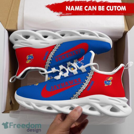 Kansas Jayhawks Custom Name Limited Max Soul Shoes Sneakers For Sports Fans Gift Product Photo 5