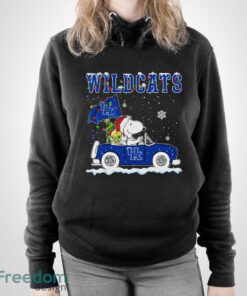 Kentucky Wildcats Snoopy And Woodstock Driving Car Shirt Sweatshirt Hoodie - Unisex Pullover Hoodie