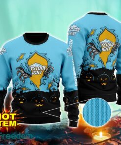 Keystone Light Scary Night Halloween Hand Pull Out Halloween 3D Sweater For Men and Women