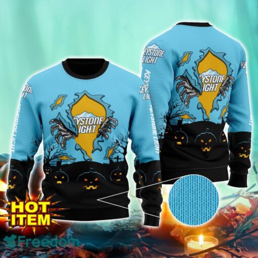 Keystone Light Scary Night Halloween Hand Pull Out Halloween 3D Sweater For Men and Women Product Photo 1