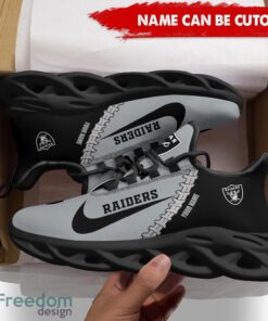 Las Vegas Raiders Custom Name Limited Max Soul Shoes Sneakers For Sports Fans Gift Product Photo 2