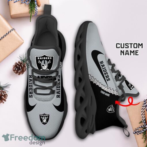 Las Vegas Raiders Custom Name Limited Max Soul Shoes Sneakers For Sports Fans Gift Product Photo 3