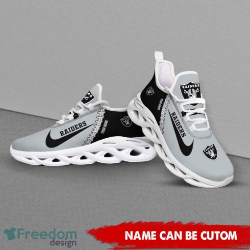 Las Vegas Raiders Custom Name Limited Max Soul Shoes Sneakers For Sports Fans Gift Product Photo 4