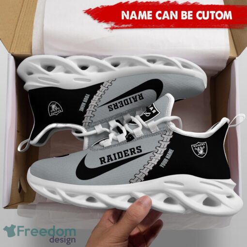 Las Vegas Raiders Custom Name Limited Max Soul Shoes Sneakers For Sports Fans Gift Product Photo 5