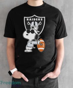 Las Vegas Raiders NFL x Snoopy Dog Peanuts t-shirt - Black Unisex T-Shirt