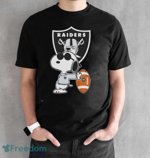 Las Vegas Raiders NFL x Snoopy Dog Peanuts t-shirt - Black Unisex T-Shirt