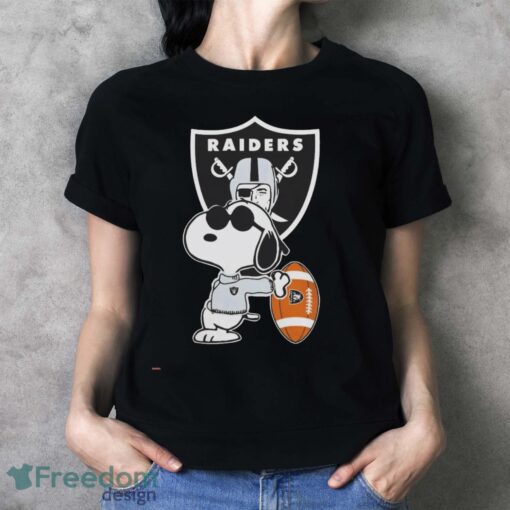 Las Vegas Raiders NFL x Snoopy Dog Peanuts t-shirt - Ladies T-Shirt