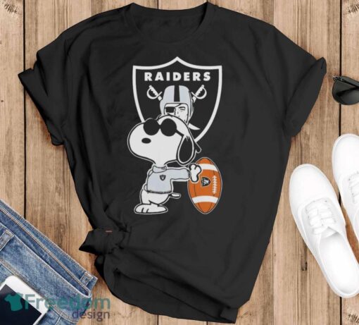 Las Vegas Raiders NFL x Snoopy Dog Peanuts t-shirt - Black T-Shirt