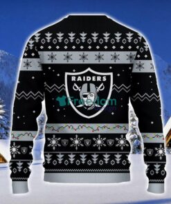 Las Vegas Raiders Santa Claus Ugly Christmas Sweater Christmas Gift 3D Sweater Product Photo 2