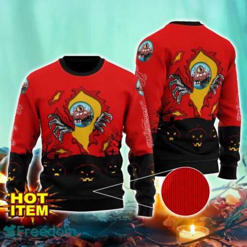 Leinenkugel's Scary Night Halloween Hand Pull Out Halloween 3D Sweater For Men and Women Product Photo 1