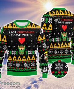 Link To My Heart Ugly Christmas Sweater Last Xmas I Gave You My Heart Ugly Christmas Sweater Holiday Gift