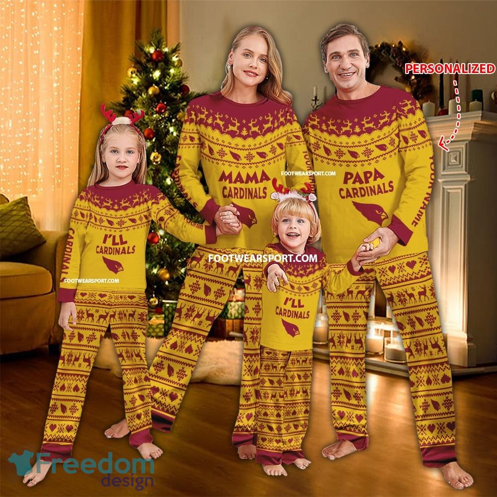 Logo Arizona Cardinals Papa Mama Pajamas Set Family Gift Christmas image Logo Arizona Cardinals Papa Mama Pajamas Set Family Gift Christmas - Logo Arizona Cardinals Papa Mama Pajamas Set Family Gift Christmas
