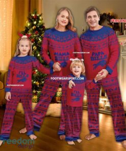 Logo Buffalo Bills Papa Mama Family Pajamas Set Gift Christmas