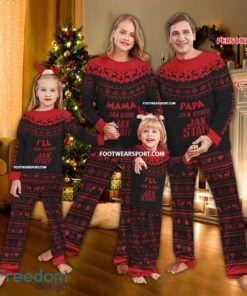Logo Jacksonville State Gamecocks Papa Mama Family Pajamas Set Gift Christmas