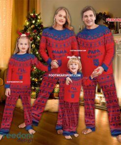 Logo Kansas City Royals Papa Mama Pajamas Set Family Gift Christmas