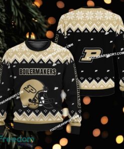 Logo Pattern Helmet Purdue Boilermakers Christmas Sweater Gift For Adult