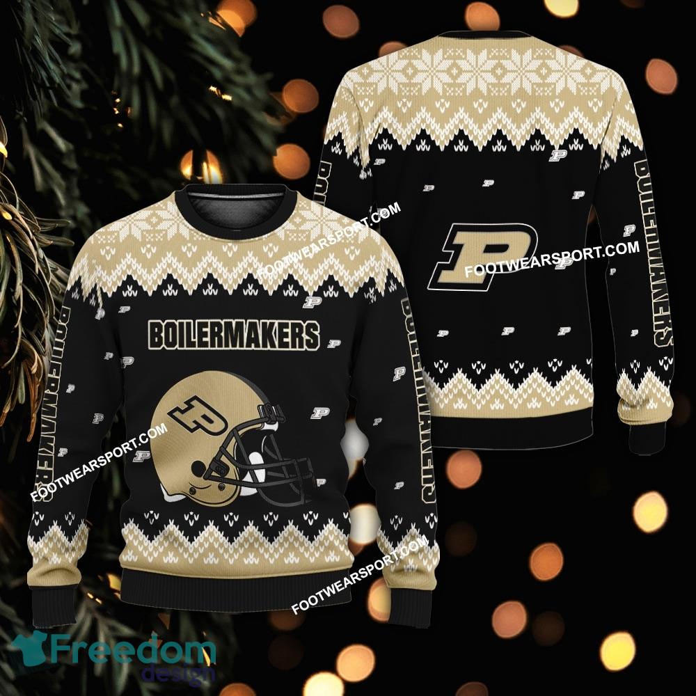 Logo Pattern Helmet Purdue Boilermakers Christmas Sweater Gift For Adult image Logo Pattern Helmet Purdue Boilermakers Christmas Sweater Gift For Adult - Logo Pattern Helmet Purdue Boilermakers Christmas Sweater Gift For Adult