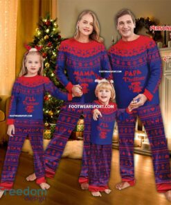 Logo Philadelphia Phillies Papa Mama Pajamas Set Family Gift Christmas