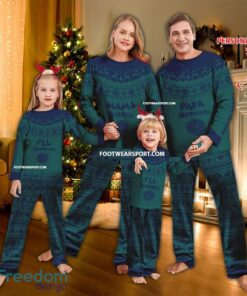 Logo Seattle Mariners Papa Mama Family Pajamas Set Gift Christmas