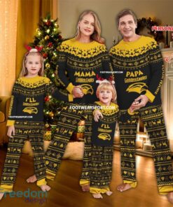Logo Southern Miss Golden Eagles Papa Mama Family Pajamas Set Gift Christmas