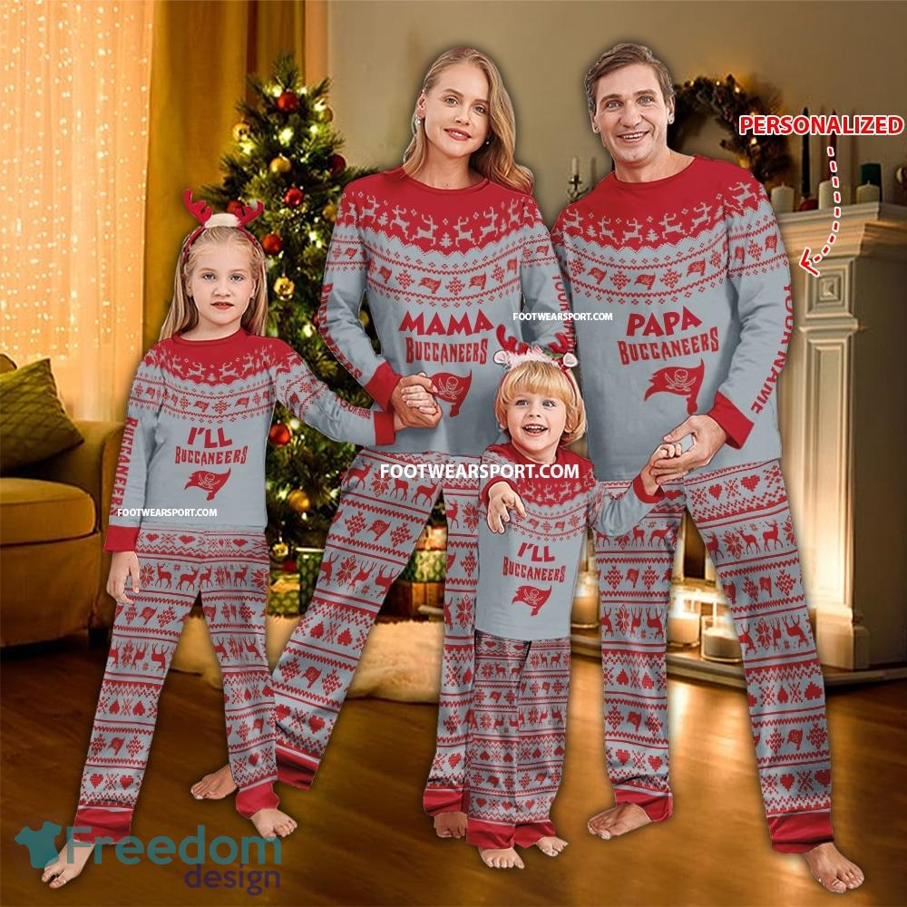 Logo Tampa Bay Buccaneers Papa Mama Pajamas Set Family Gift Christmas image Logo Tampa Bay Buccaneers Papa Mama Pajamas Set Family Gift Christmas - Logo Tampa Bay Buccaneers Papa Mama Pajamas Set Family Gift Christmas