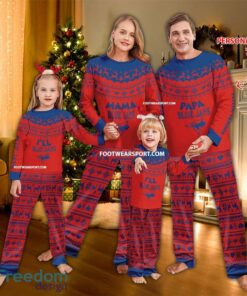 Logo Toronto Blue Jays Papa Mama Family Pajamas Set Gift Christmas