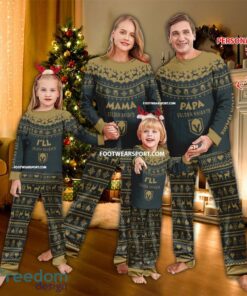 Logo Vegas Golden Knights Papa Mama Family Pajamas Set Gift Christmas
