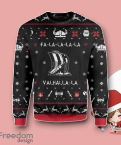 Long Sleeves Ugly Christmas Valhalla Viking Christmas Sweater Jumper Unique Gift