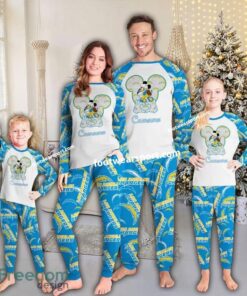 Los Angeles Chargers Christmas Family Pajamas Set Kid Men Women