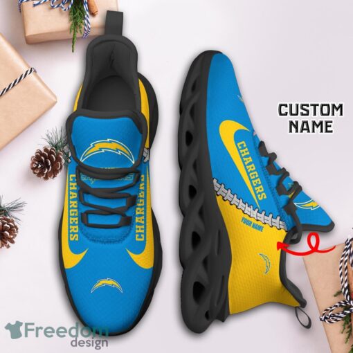 Los Angeles Chargers Custom Name Limited Max Soul Shoes Sneakers For Sports Fans Gift Product Photo 3