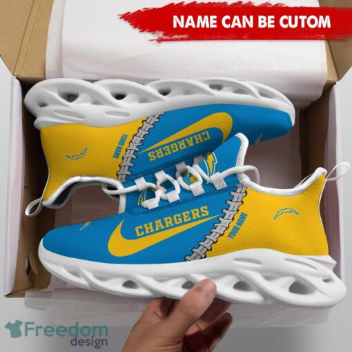 Los Angeles Chargers Custom Name Limited Max Soul Shoes Sneakers For Sports Fans Gift Product Photo 5