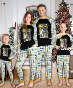 Los Angeles Chargers Super Bowl Xmas Family Pajamas Set Kid Men Women