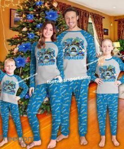 Los Angeles Chargers Transfer Christmas Pajamas Set Family Kid Men Women