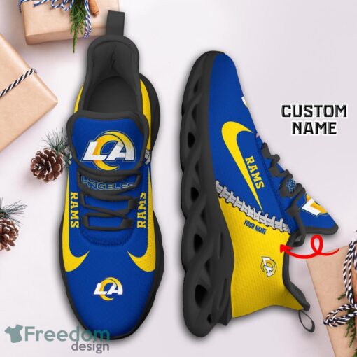 Los Angeles Rams Custom Name Limited Max Soul Shoes Sneakers For Sports Fans Gift Product Photo 3