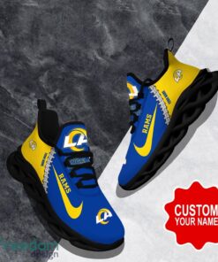 Los Angeles Rams Custom Name Limited Max Soul Shoes Sneakers For Sports Fans Gift Product Photo 1