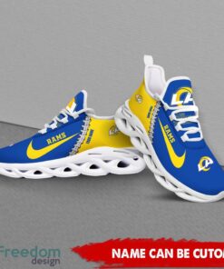 Los Angeles Rams Custom Name Limited Max Soul Shoes Sneakers For Sports Fans Gift Product Photo 4