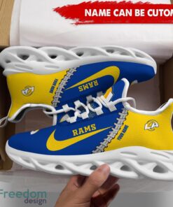 Los Angeles Rams Custom Name Limited Max Soul Shoes Sneakers For Sports Fans Gift Product Photo 5