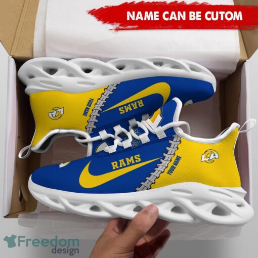 Los Angeles Rams Custom Name Limited Max Soul Shoes Sneakers For Sports Fans Gift Product Photo 5