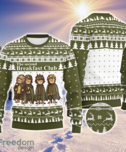 LOTR The Second Breakfast Club Ugly Christmas Sweater, LOTR Ugly Christmas Sweater Holiday Gift