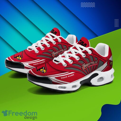 Louisville Cardinals Air Cushion Sports Shoes Custom Name Gift For Fans Men Women Shoes Product Photo 2