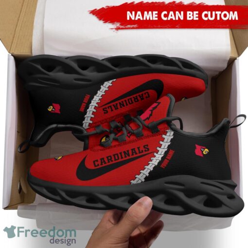 Louisville Cardinals Custom Name Limited Max Soul Shoes Sneakers For Sports Fans Gift Product Photo 2