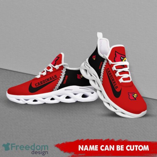 Louisville Cardinals Custom Name Limited Max Soul Shoes Sneakers For Sports Fans Gift Product Photo 4