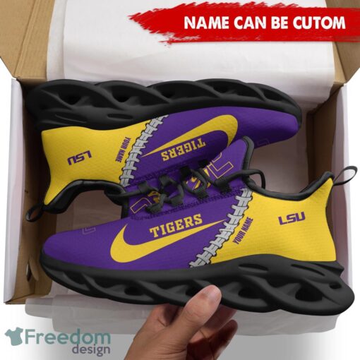 LSU Tigers Custom Name Limited Max Soul Shoes Sneakers For Sports Fans Gift Product Photo 2