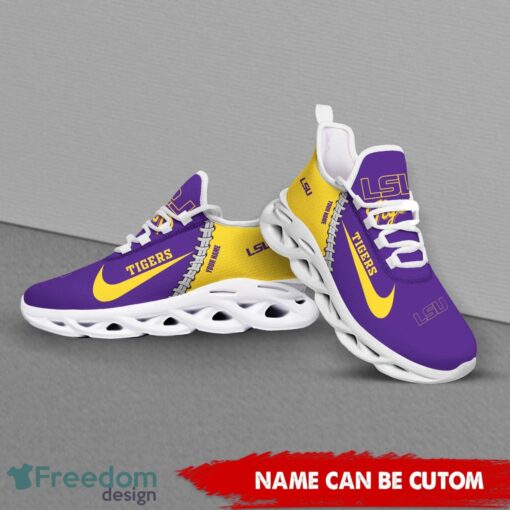 LSU Tigers Custom Name Limited Max Soul Shoes Sneakers For Sports Fans Gift Product Photo 4